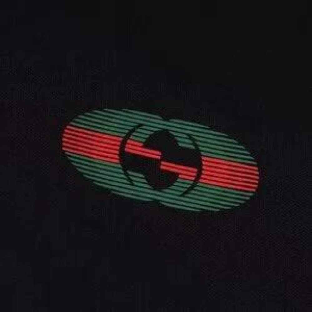 Gucci Black Polo Shirt with Red and Green Accents - Picture 7 of 8